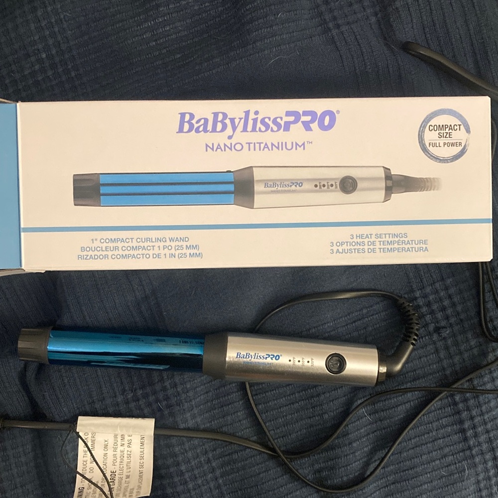 Babyliss Pro Nano Titanium 1" Compact Curling Wand